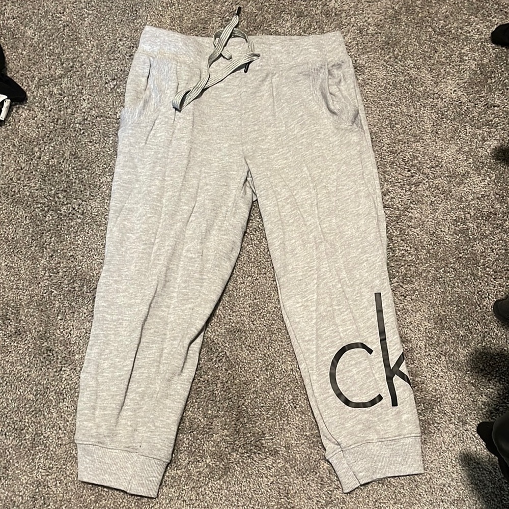 Calvin Klein cropped sweats/joggers